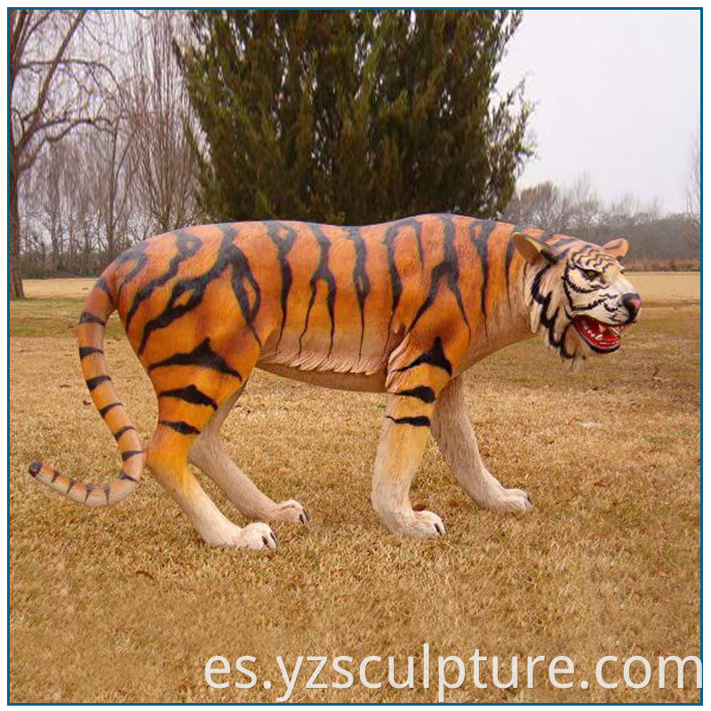 fiberglass tiger statue